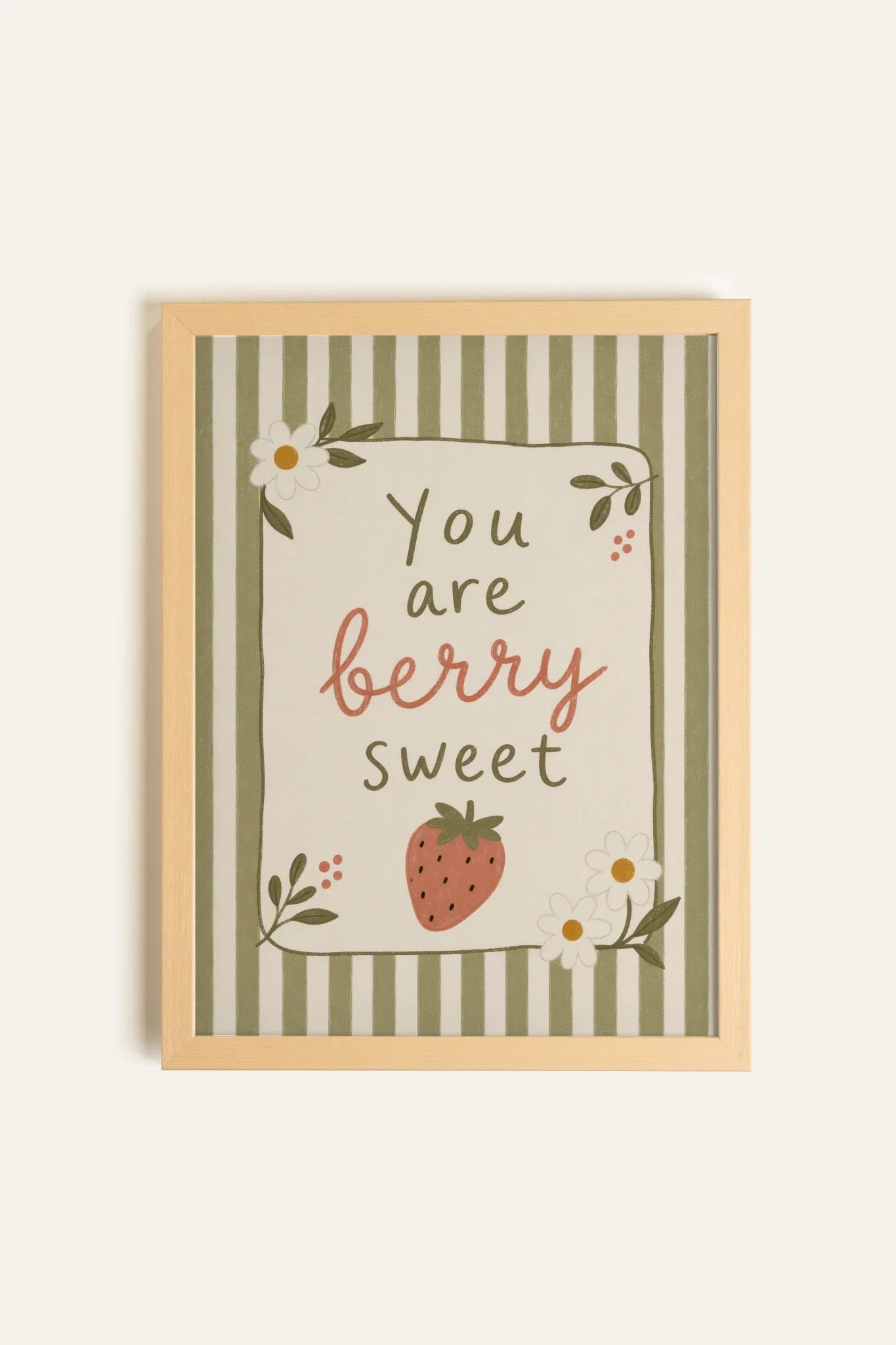 BERRY SWEET, Oeuvre sur toile rigide, encadré Naturel Clair (collective)