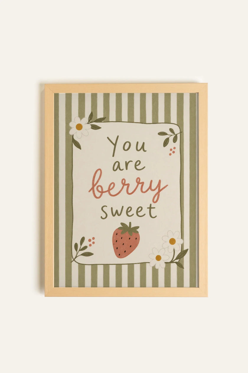 BERRY SWEET, Oeuvre sur toile rigide, encadré Naturel Clair (collective)