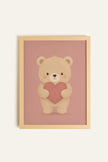 MY TEDDY, Oeuvre sur toile rigide, encadré Naturel Clair (collective)