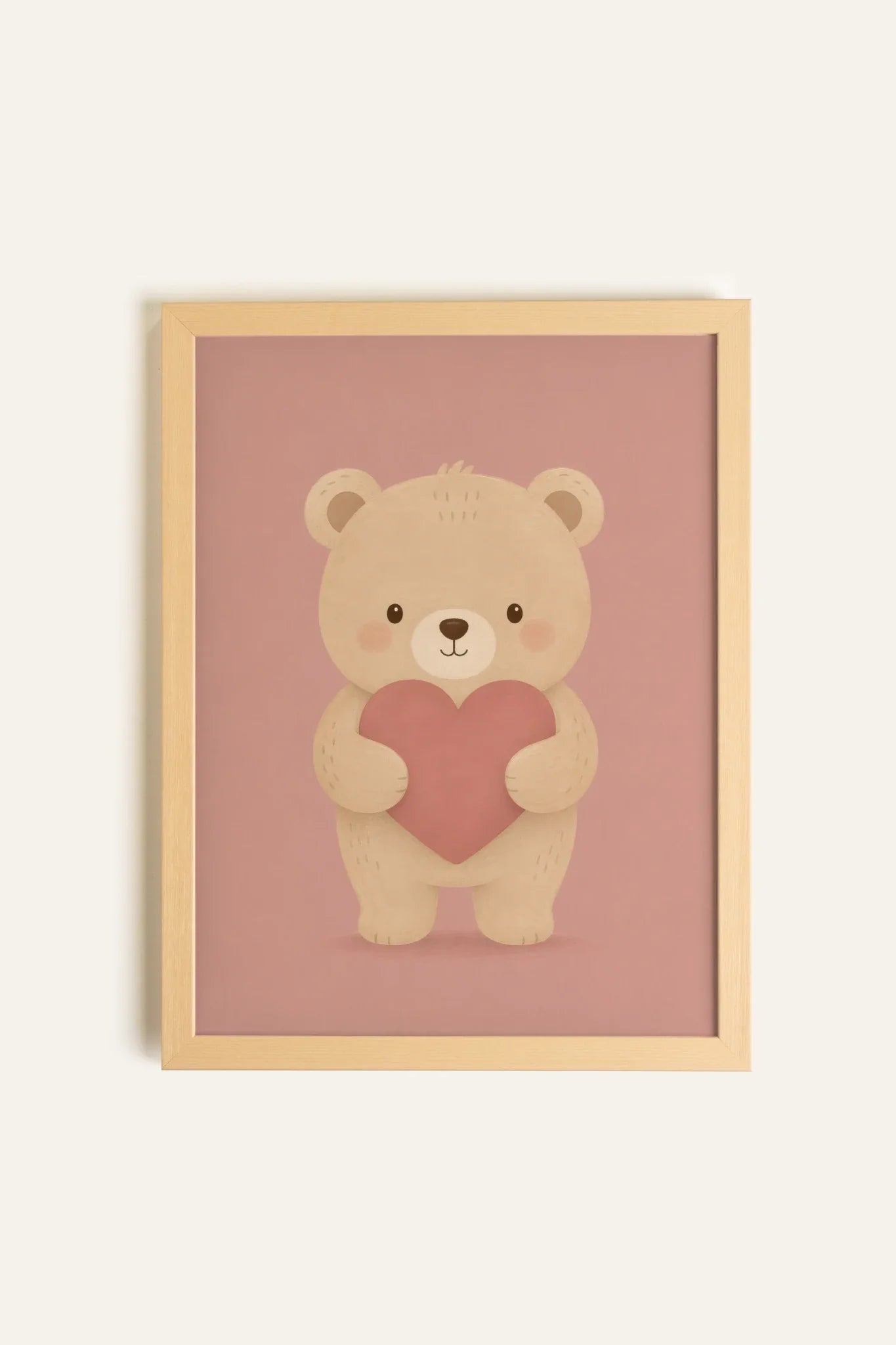MY TEDDY, Oeuvre sur toile rigide, encadré Naturel Clair (collective)