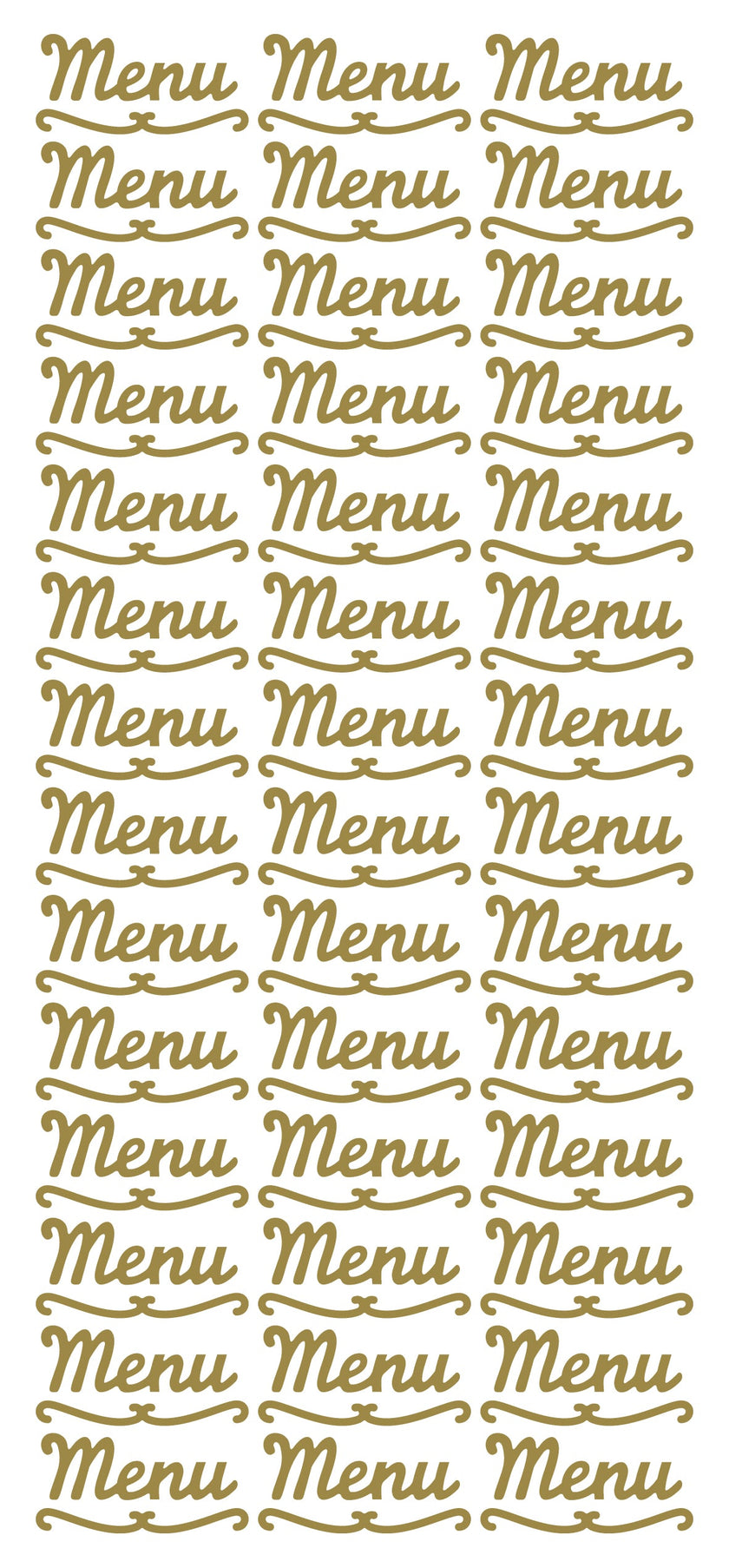 Peel Off Stickers - Menu