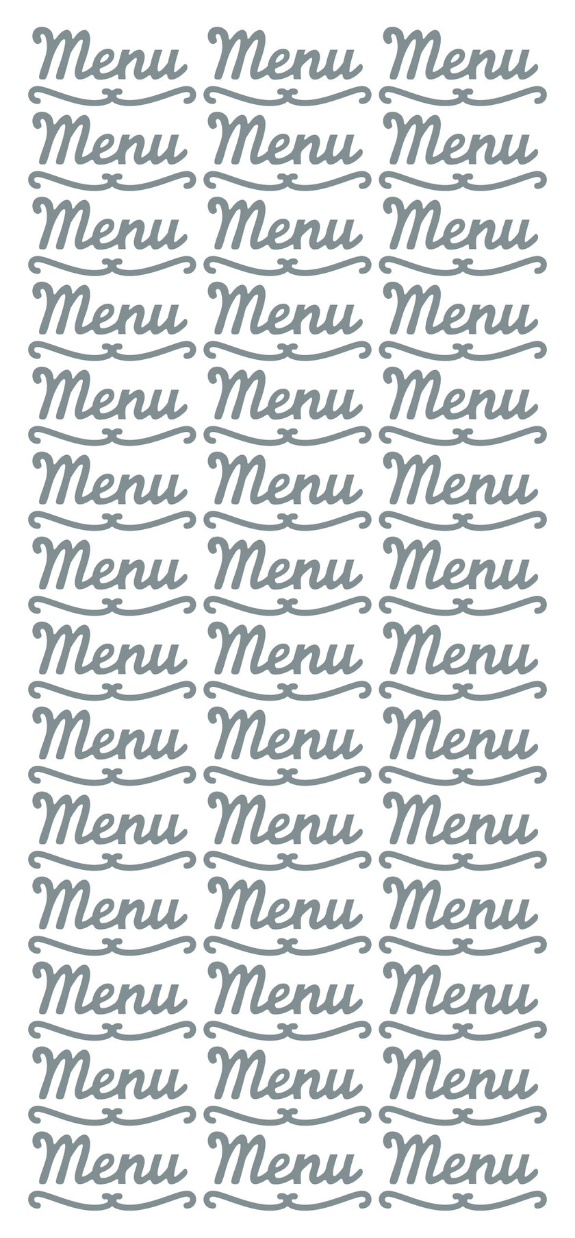 Peel Off Stickers - Menu