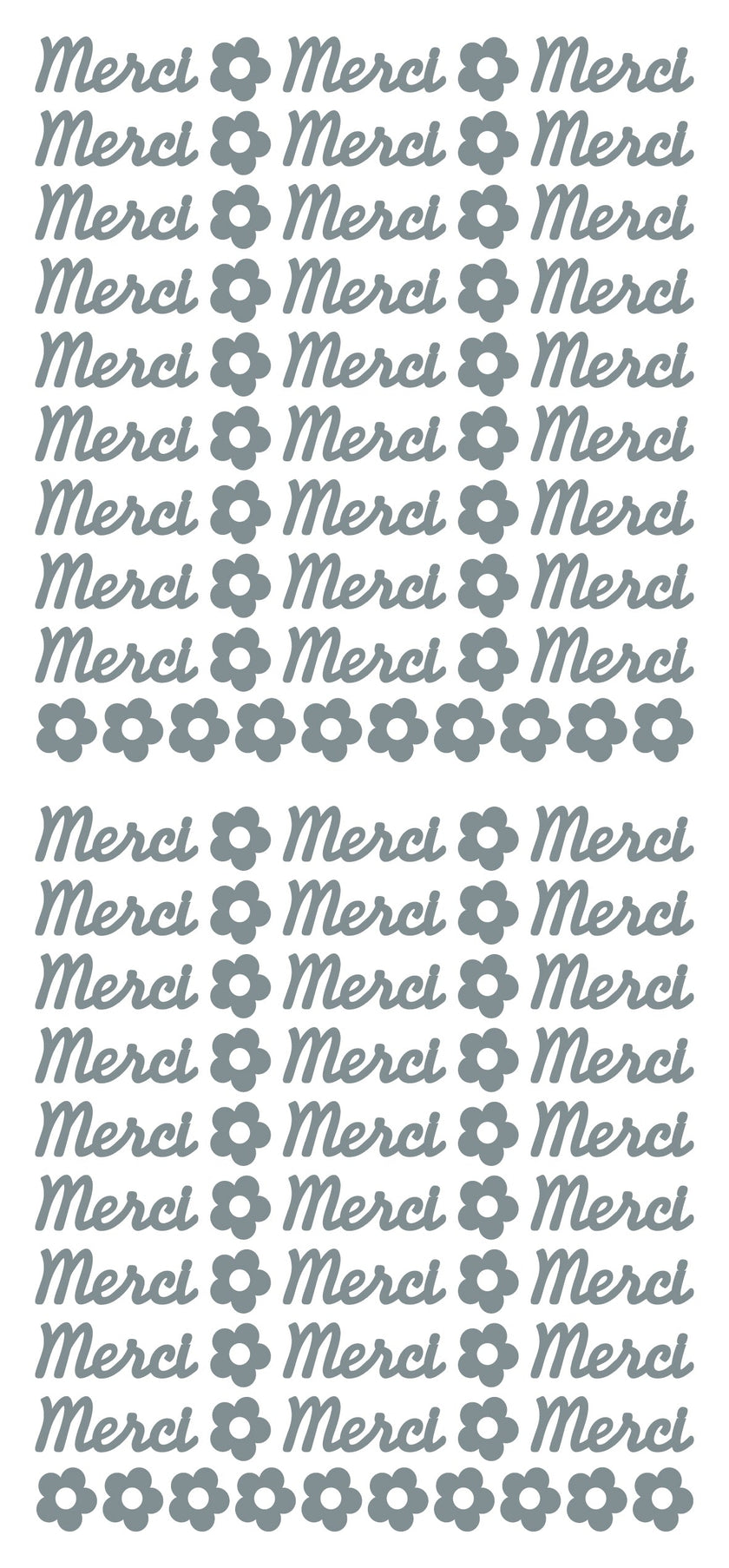 Peel Off Stickers - Merci