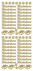 Peel Off Stickers - Félicitations