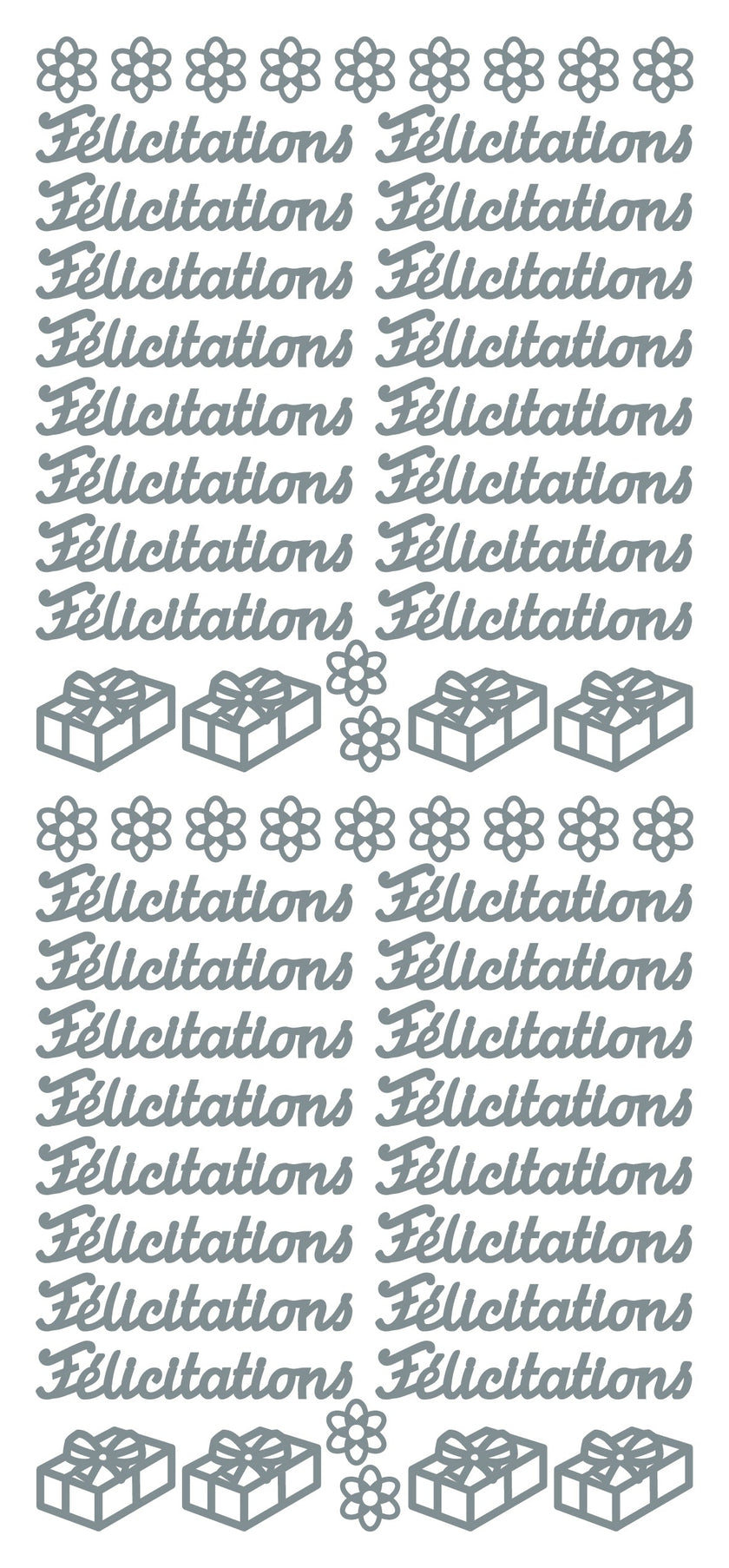 Peel Off Stickers - Félicitations