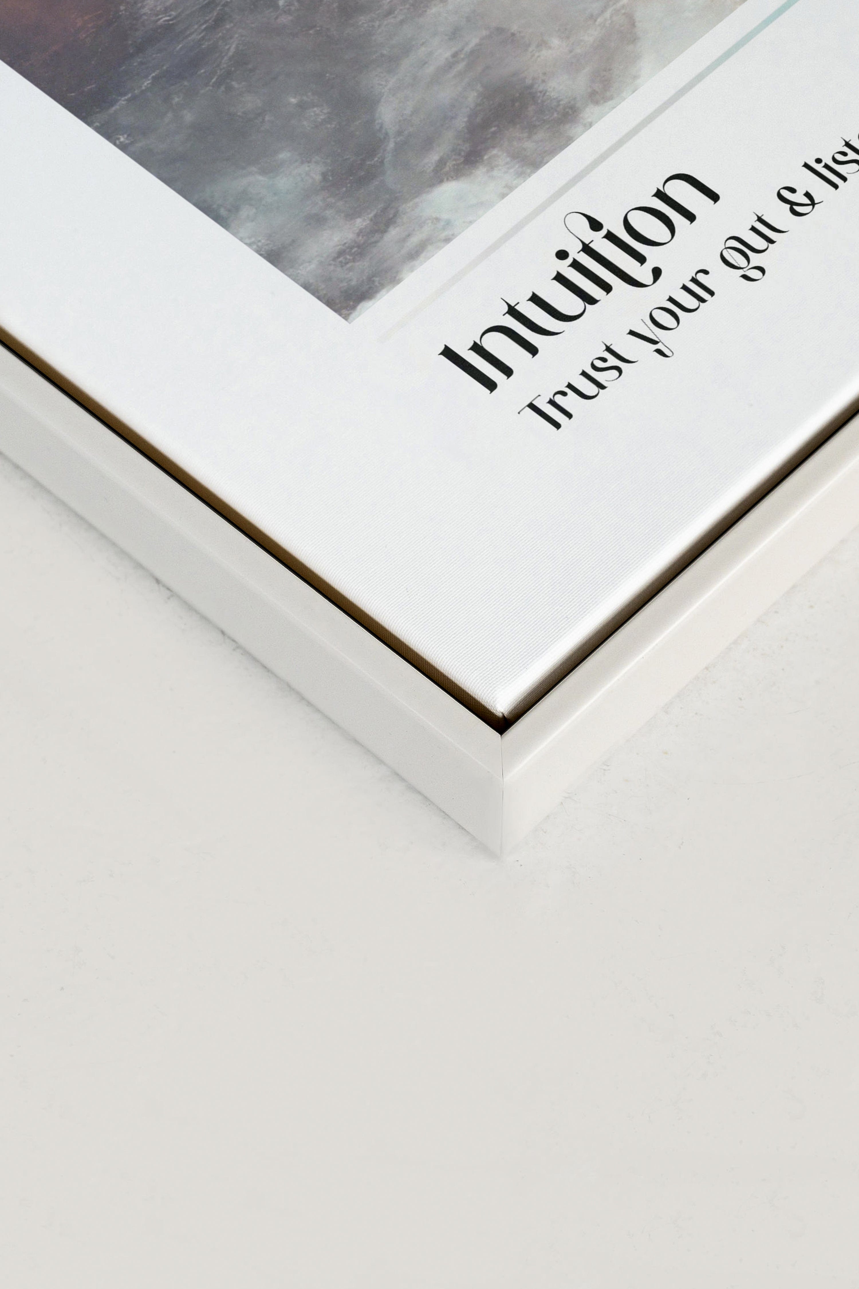 Intuition, Oeuvre sur toile étirée