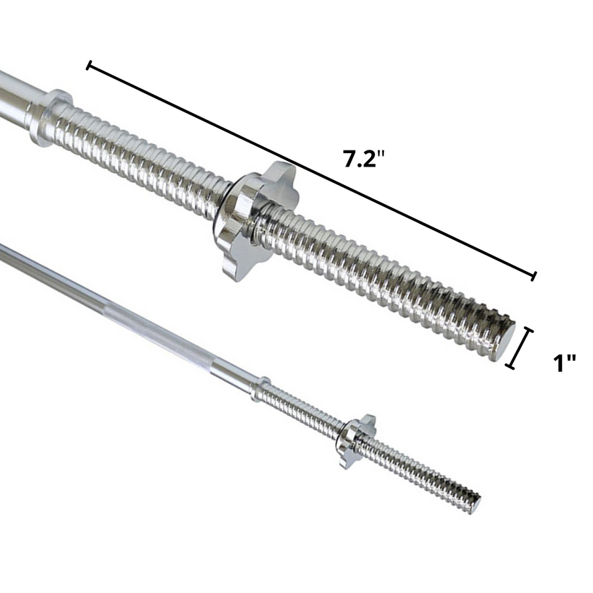 HAJEX Olympic and Standard Barbell Bars 4Ft, 5Ft, 6Ft and 7Ft