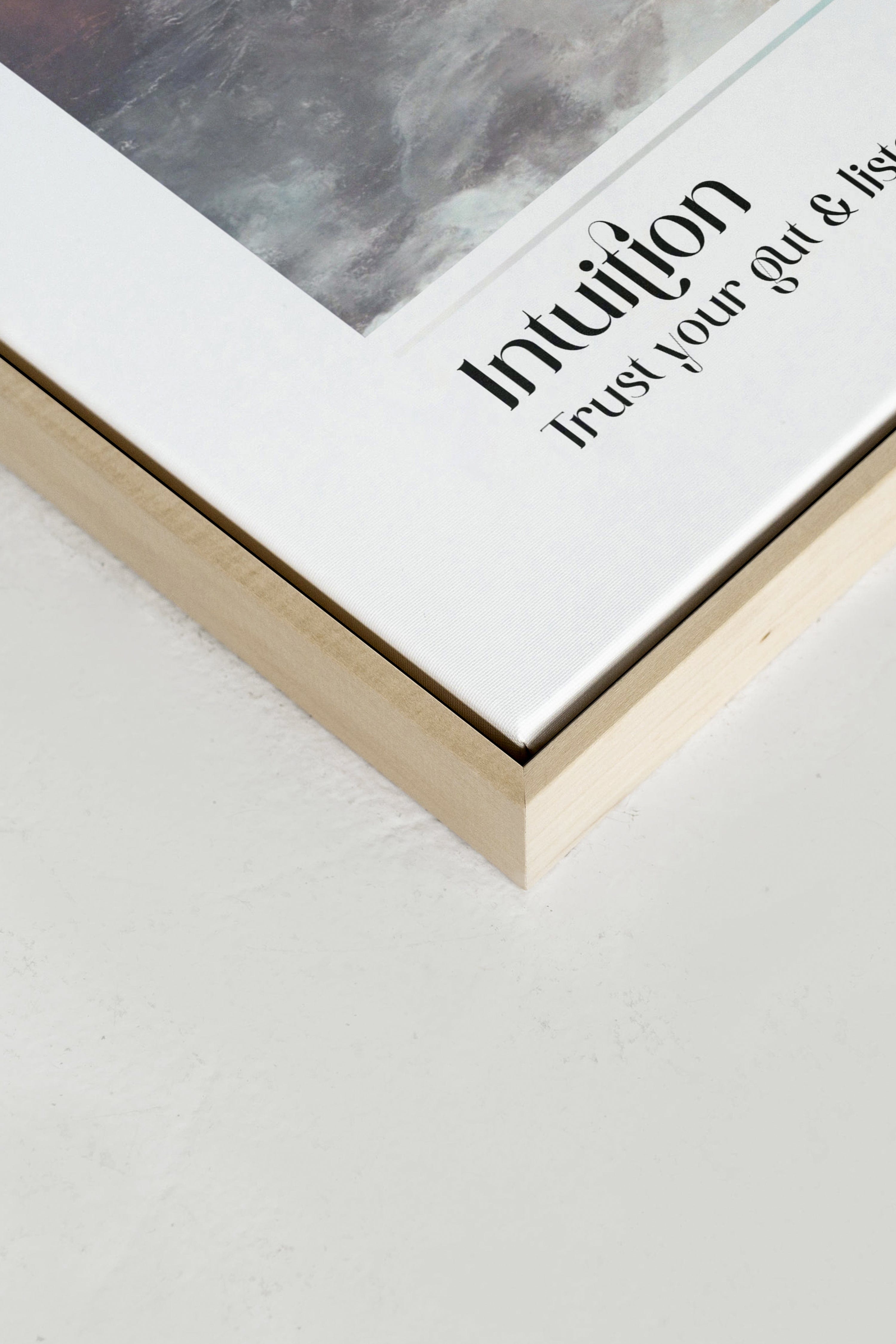 Intuition, Oeuvre sur toile étirée