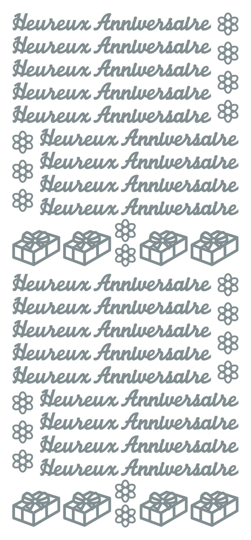 Peel Off Stickers - Heureux Anniversaire