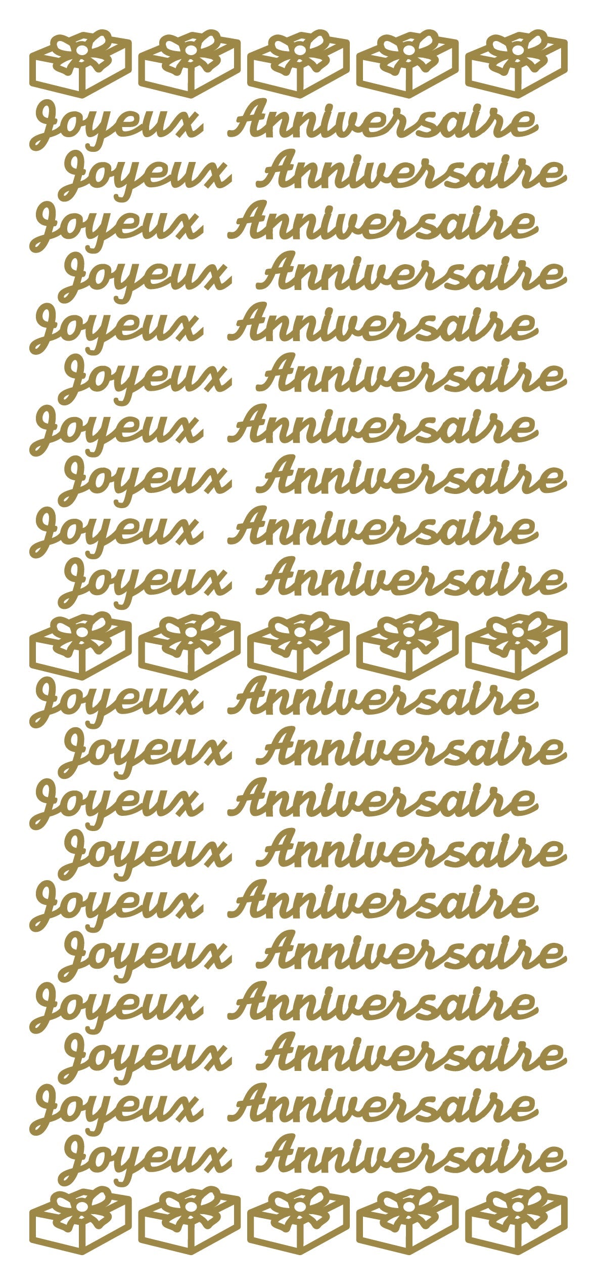 Peel Off Stickers - Joyeux Anniversaire