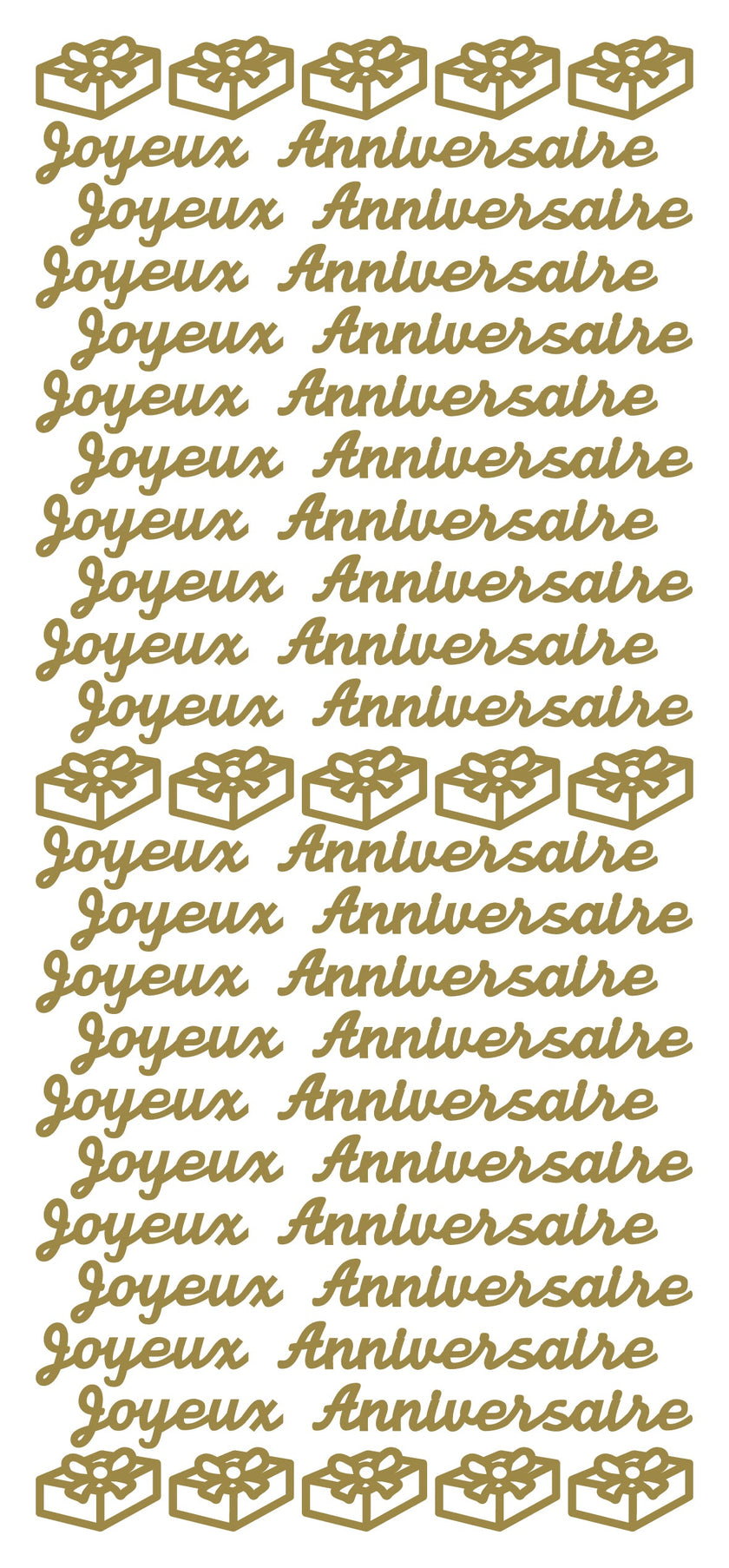 Peel Off Stickers - Joyeux Anniversaire