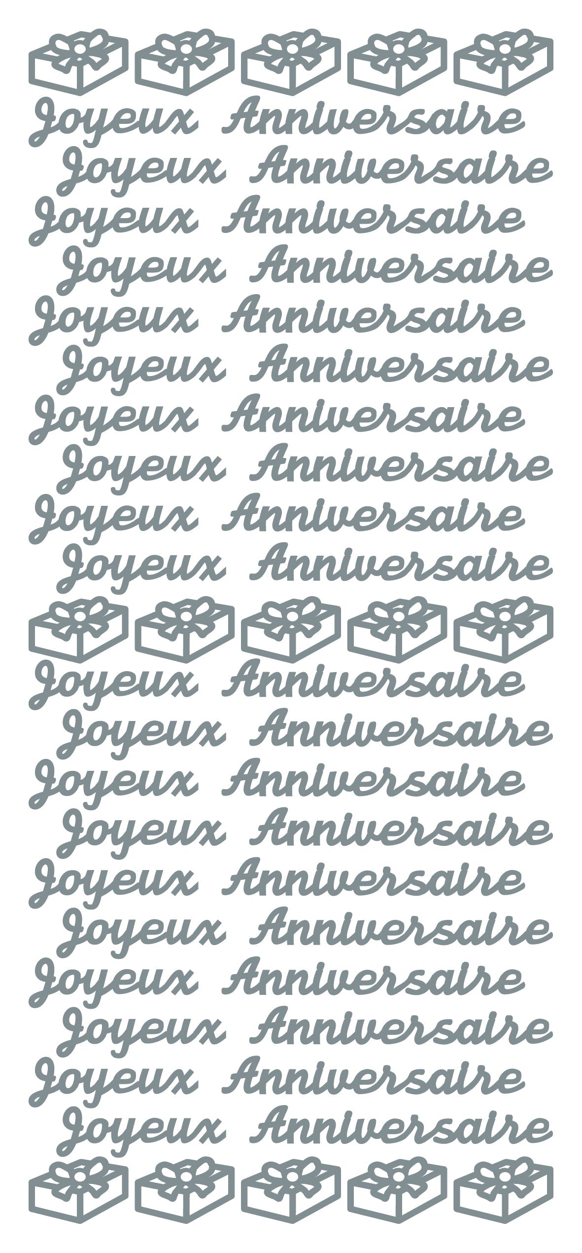 Peel Off Stickers - Joyeux Anniversaire