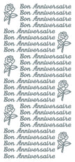 Peel Off Stickers - Bon Anniversaire