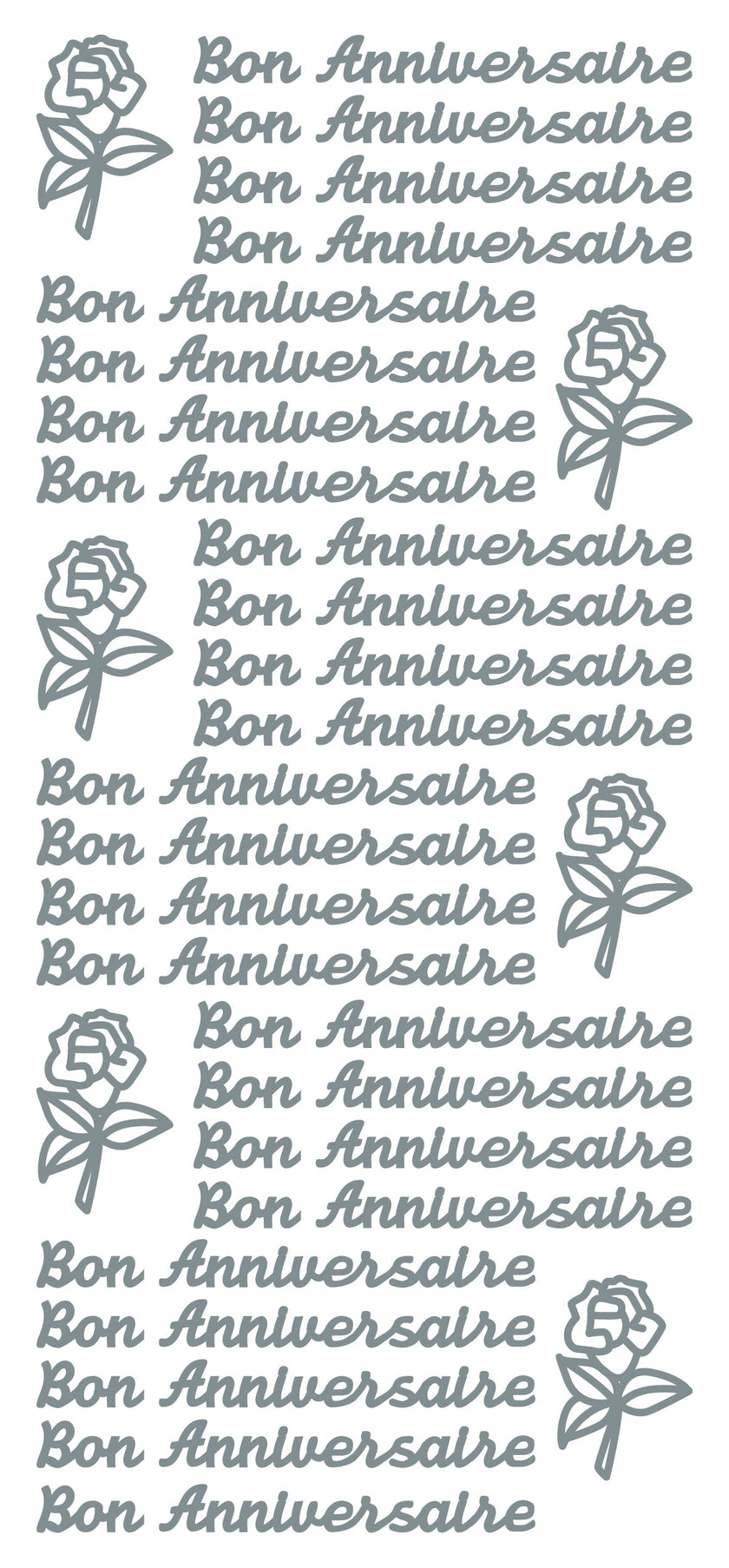 Peel Off Stickers - Bon Anniversaire