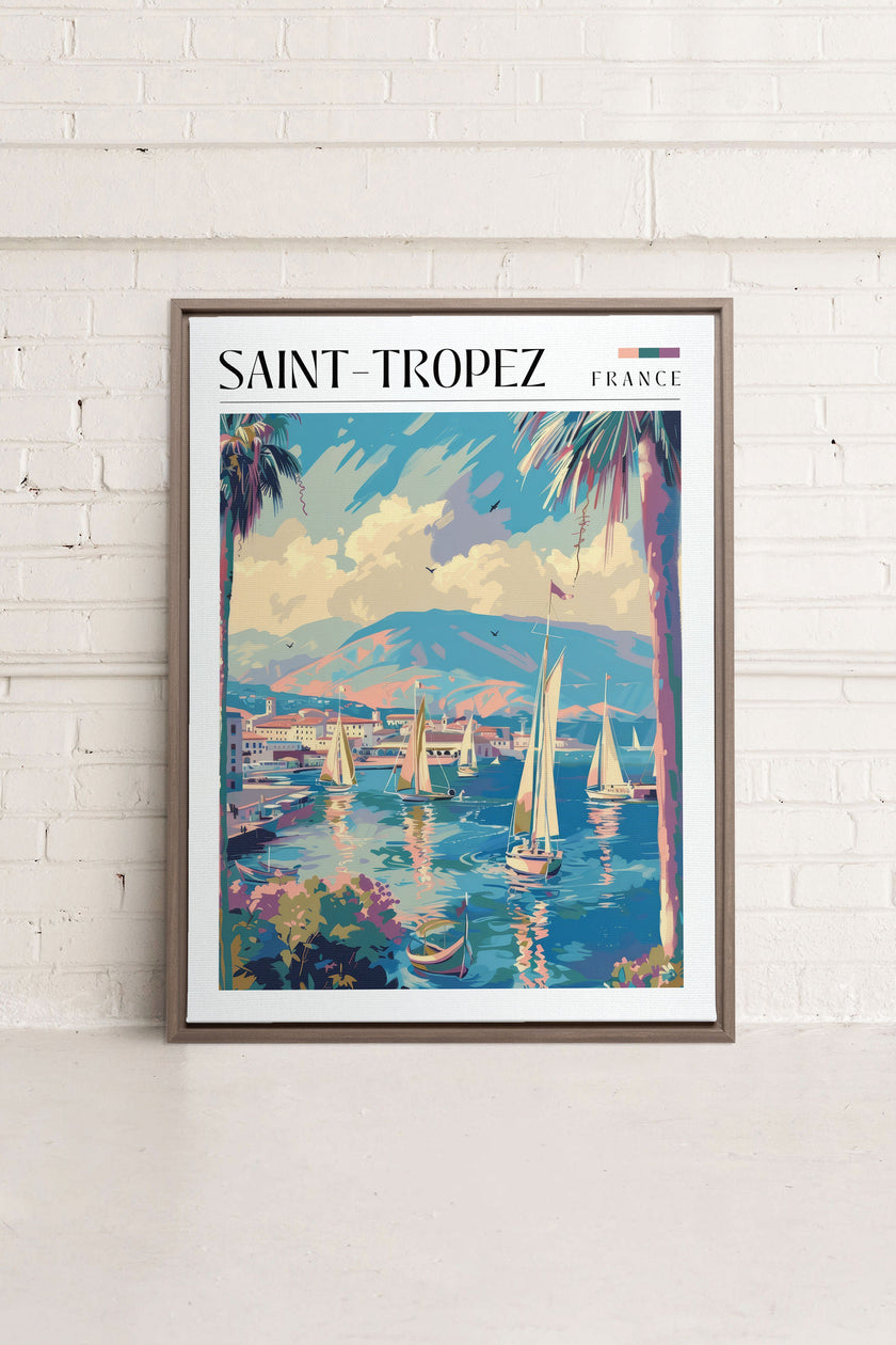 Saint-Tropez, Oeuvre sur toile étirée