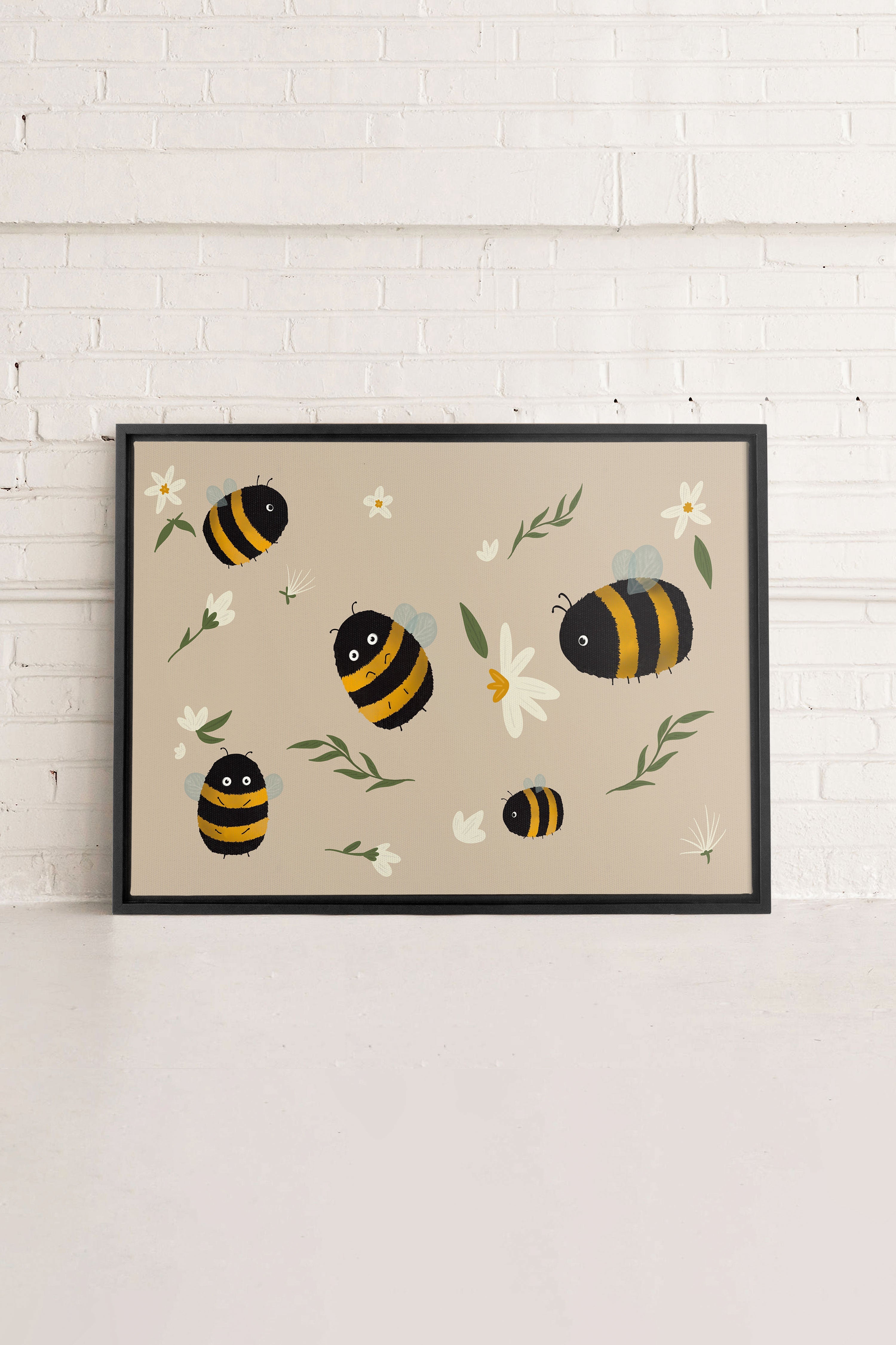 ABEILLES, Oeuvre sur toile étirée