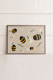 ABEILLES, Oeuvre sur toile étirée