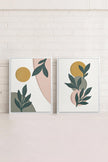 RADIANT FLORA DUO (2 Oeuvres sur toile étirée)