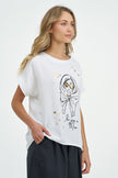 Women's Knit/Woven Combo Top