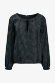 Women's Knit/Woven Combo Top