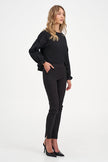 Women's Knit/Woven Combo Top