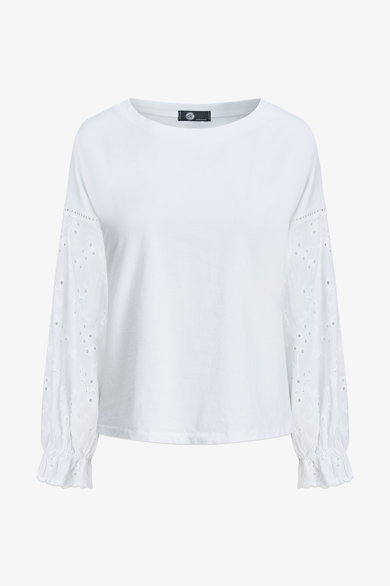 Women's Knit/Woven Combo Top