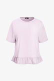 Women's Knit/Woven Combo Top