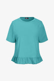 Women's Knit/Woven Combo Top