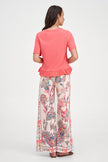 Women's Knit/Woven Combo Top