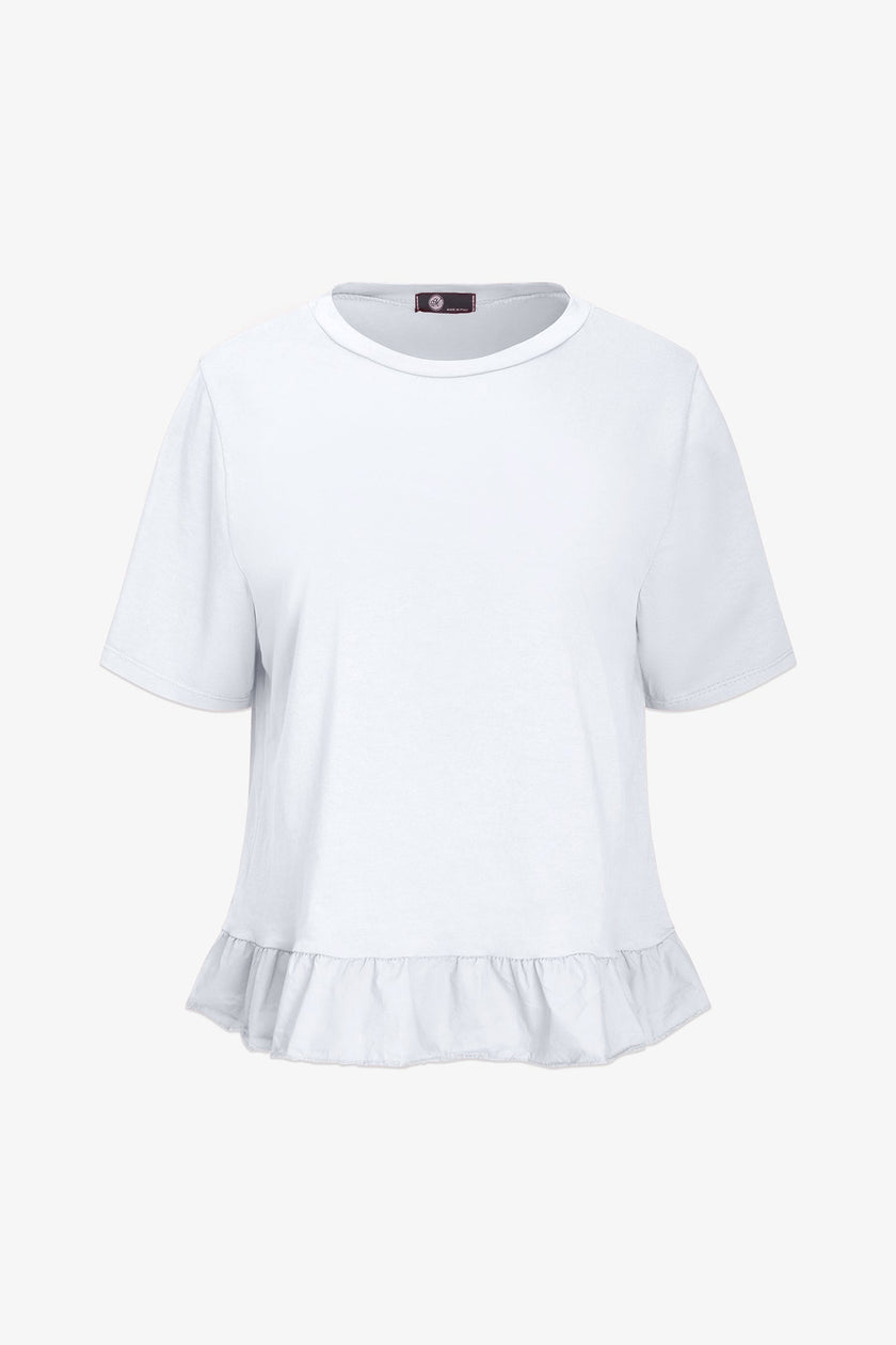 Women's Knit/Woven Combo Top
