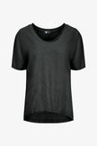 Women's Knit Woven Combo Top