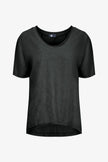 Women's Knit Woven Combo Top