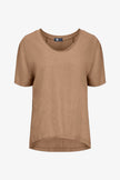 Women's Knit Woven Combo Top