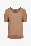 Women's Knit Woven Combo Top