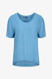 Women's Knit Woven Combo Top