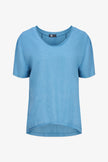 Women's Knit Woven Combo Top