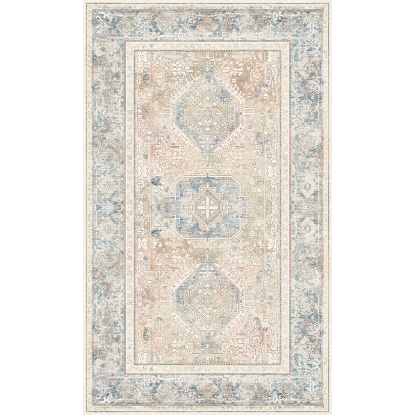 Elera Blue Red Beige Rug