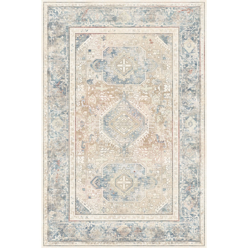 Elera Blue Red Beige Rug