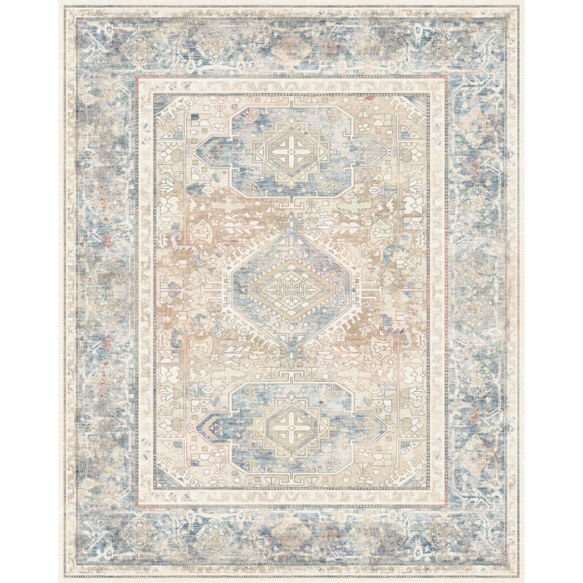 Elera Blue Red Beige Rug