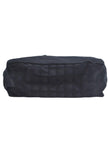 CHANEL New Travel Line Vintage Tote Bag Nylon Leather Black Junk 1911J