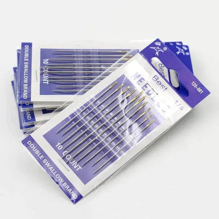 10 pcs Hand Sewing Embroidery Needle Self Threading Needles