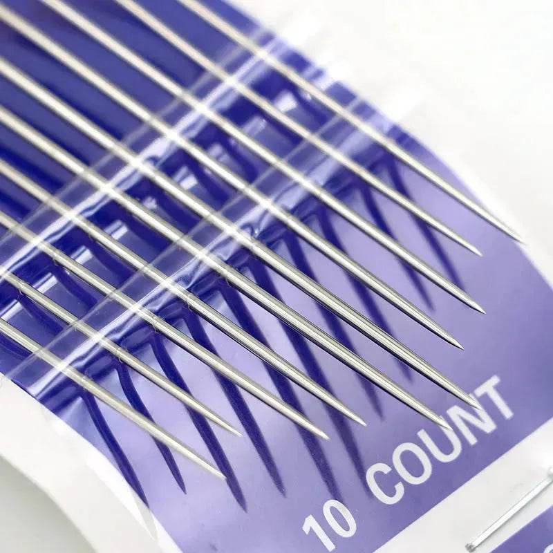 10 pcs Hand Sewing Embroidery Needle Self Threading Needles