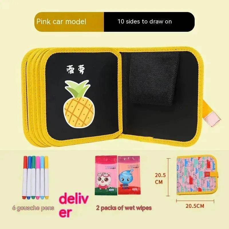 Children's Early 10-sided Education Picture Book Double-sided Graffiti Drawing Board Portable Children Drawing Coloring Book