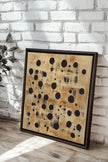 EARTHLY CONSTELLATION, Oeuvre sur toile étirée