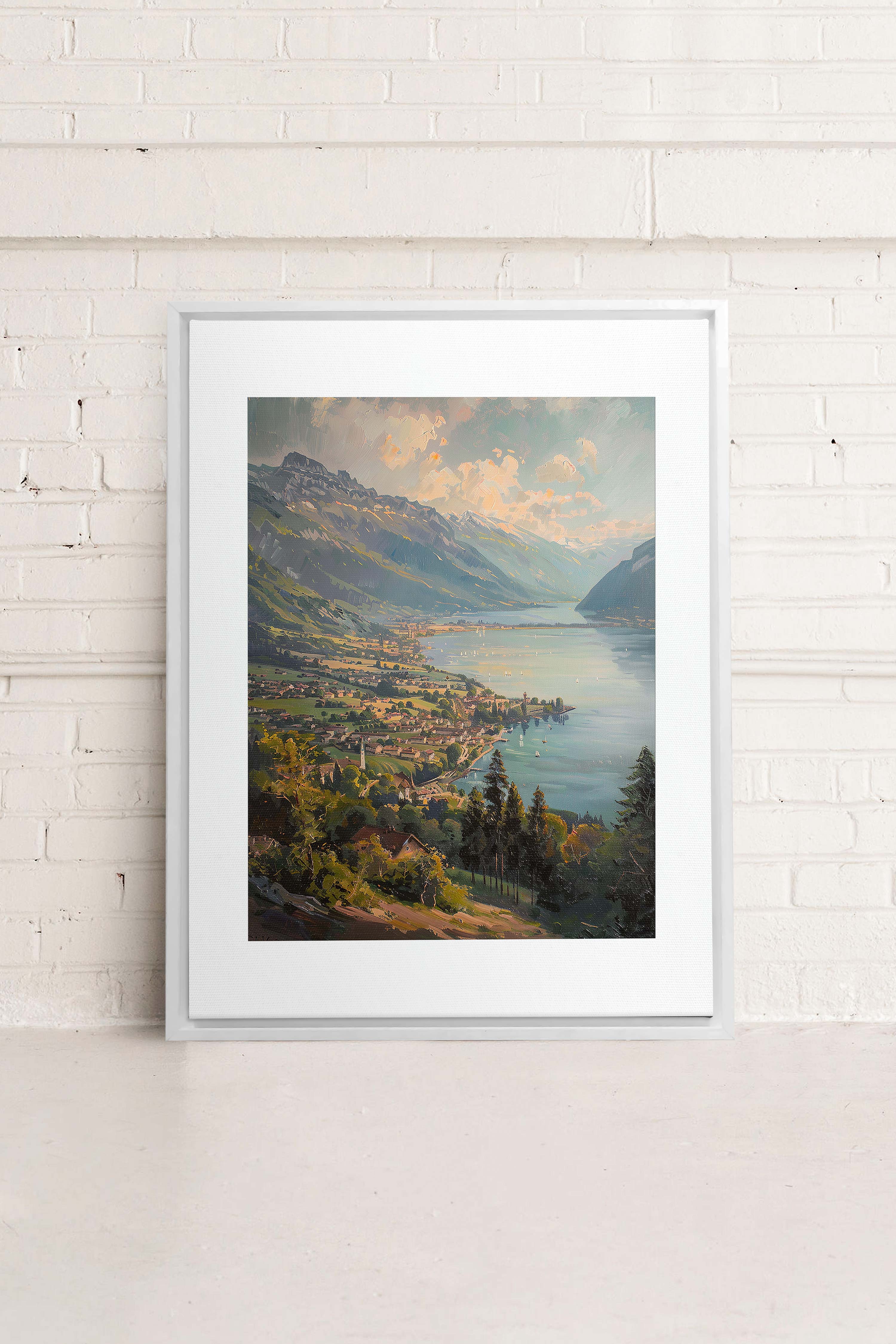 MOUNTAIN RETREAT, Oeuvre sur toile étirée