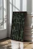 WILD SCRIPT, Oeuvre sur toile étirée