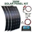 100-300w flexible solar panels 12/24v + inverter KIT