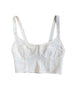 100% Organic Fabric Crop Top - White