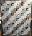 Store Sample- Lap Quilt- Cream,Brown, Grey