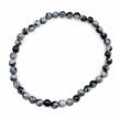 Bracelet - Snowflake Obisidian - 4mm